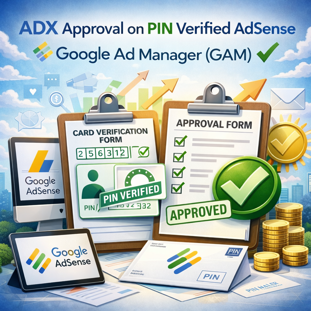 ADX Approval on PIN Verified Adsense